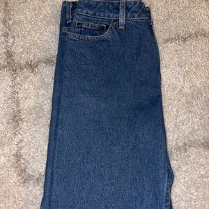 L.L. Bean Women's Straight Leg Jeans in Deep Blue
